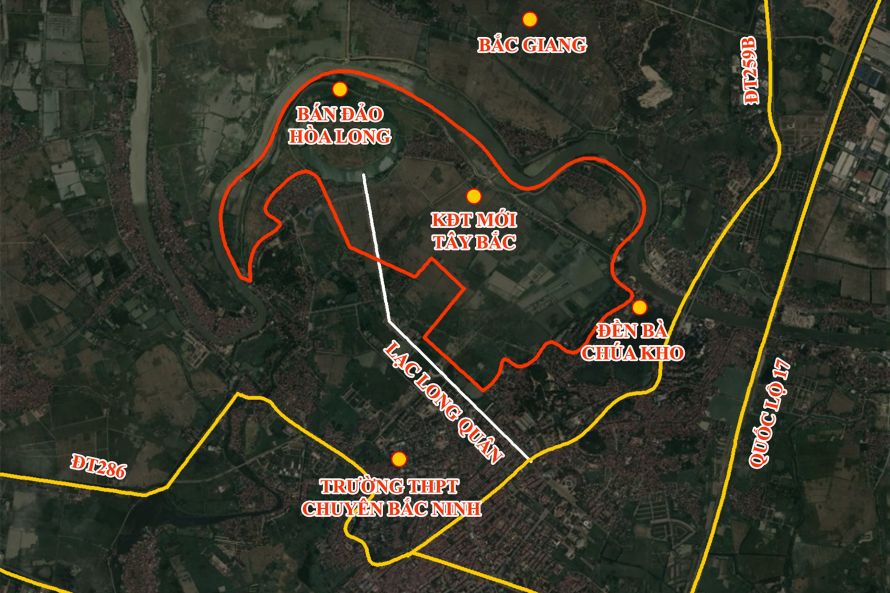 Vị trí Vinhomes Hòa Long Bắc Ninh